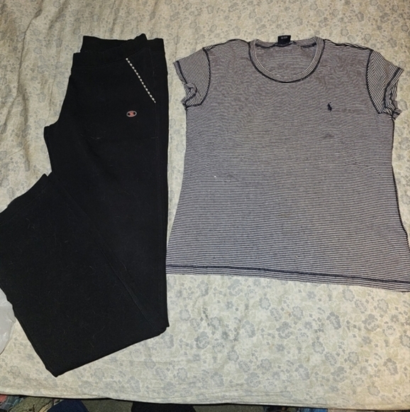 Bundle for yoga pants and a Ralph Lauren t shirt‎ - Picture 1 of 5